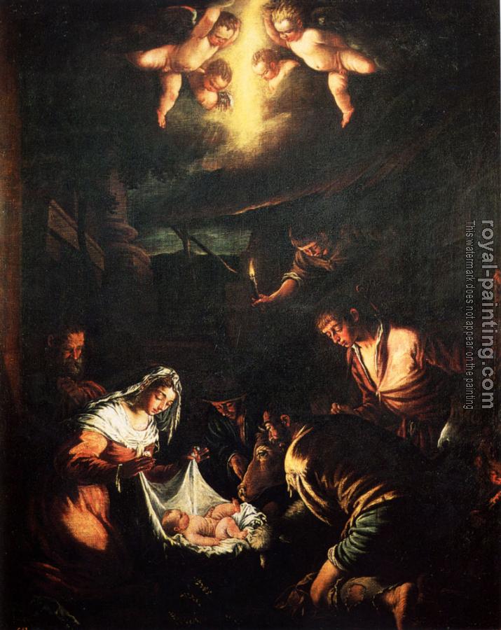 Jacopo Bassano : The Adoration Of The Shepherds